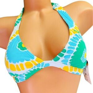 Roxy halter bathing suit bikini top